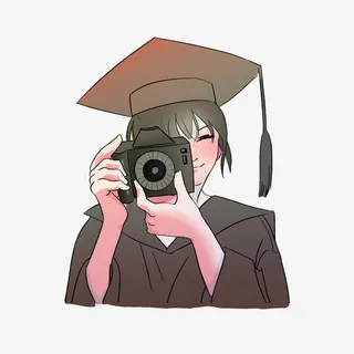 毕业典礼拍照免抠