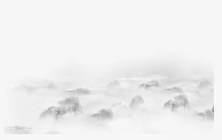 中国风山水水墨免抠