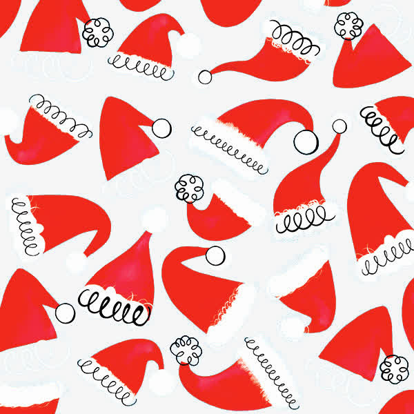 圣诞帽底纹免抠