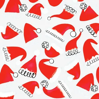 圣诞帽底纹免抠