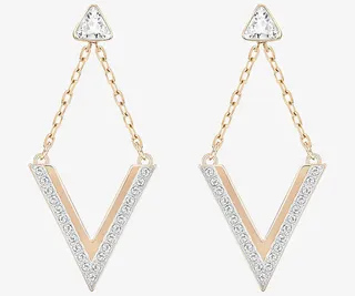 施华洛世奇首饰菱形耳环免抠