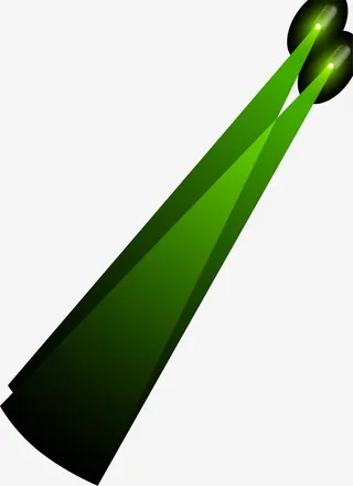 绿色照灯效果元素免抠