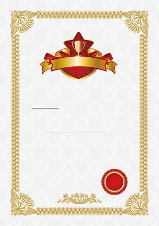 简约大气质感证书授权书海报背景素材高清