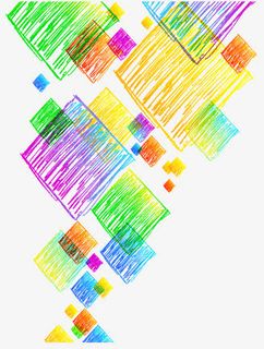 彩色铅笔笔触图案矢量素材免抠