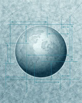 抽象创意地球海报设计高清免抠