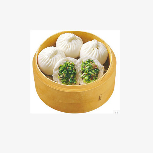 产品实物香菇青菜包免抠