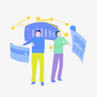 充满科技感的未来金融理财免抠