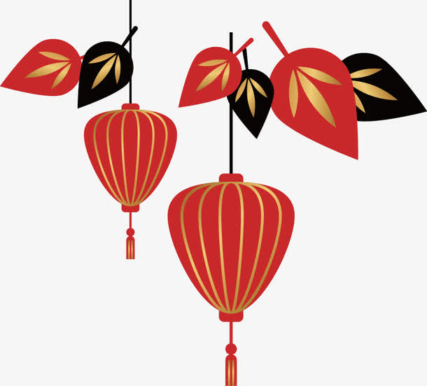 大红灯笼免抠