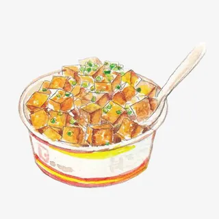 大西北手绘炒凉粉免抠