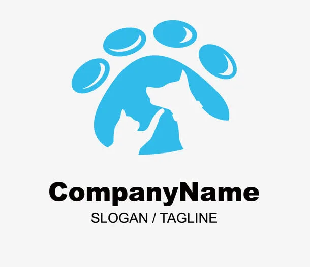 猫蹄logo免抠