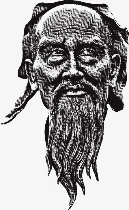 矢量手绘古代人物头像免抠
