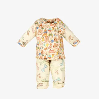 暖色平铺印花儿童服装免抠