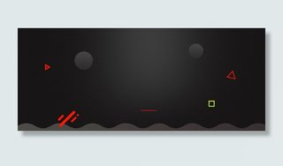 通用黑色光晕漂浮物海报banner高清