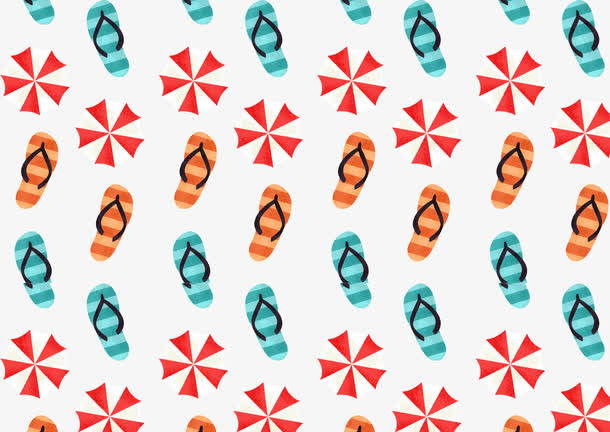 拖鞋遮阳伞背景图