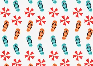 拖鞋遮阳伞背景图