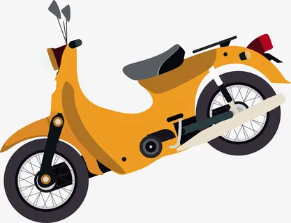摩托车矢量图免抠