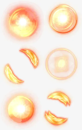 火焰圆形光环光效免抠