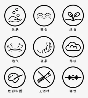 服饰说明图标免抠