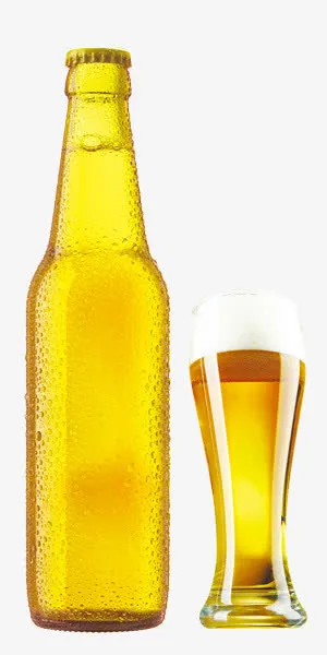 夏日冰冻啤酒免抠