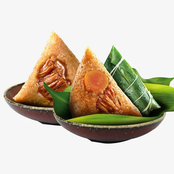 嘉兴特产粽子特写免抠
