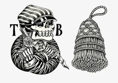 拿武器的骷髅免抠