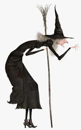 手绘老巫婆免抠