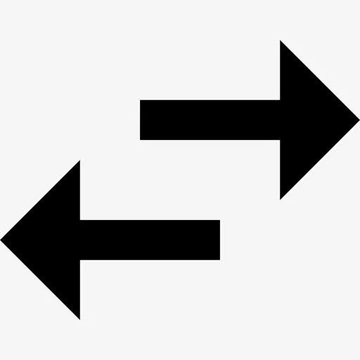 交换水平方向箭图标免抠