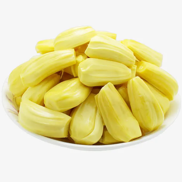 一盘新鲜的菠萝蜜免抠