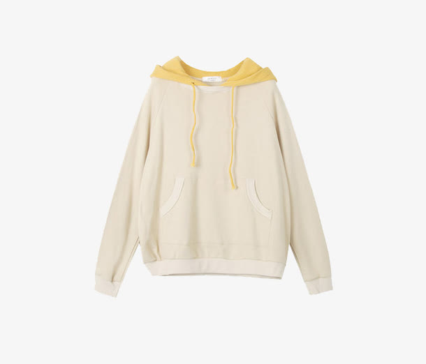 白色宽松长袖学生外套免抠