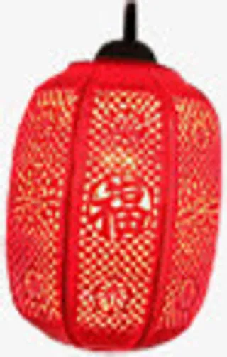 手绘红色中国风新年灯笼免抠