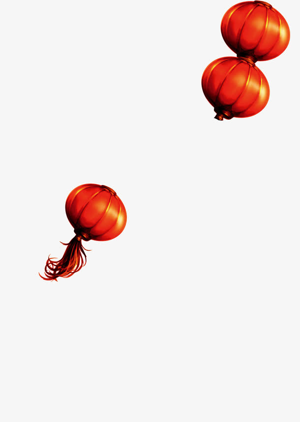 春节装饰红灯笼高清免抠图素材免抠