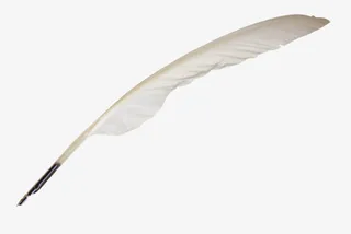 羽毛钢笔元素免抠
