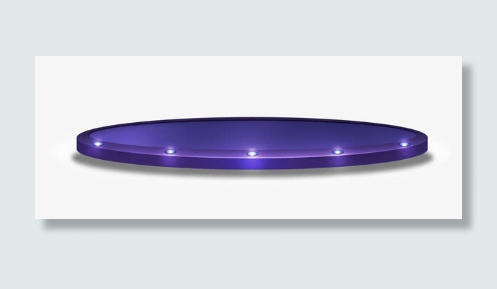 紫色圆形舞台免抠