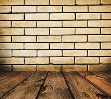 砖墙与木地板背景
