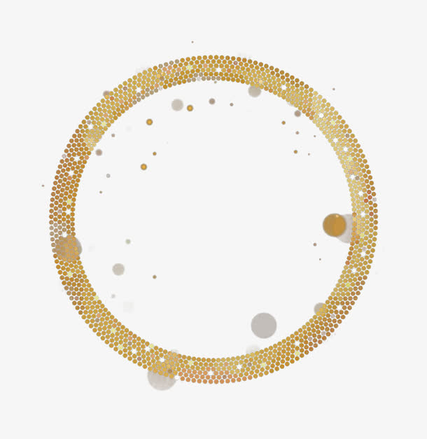 金以发光圆免抠