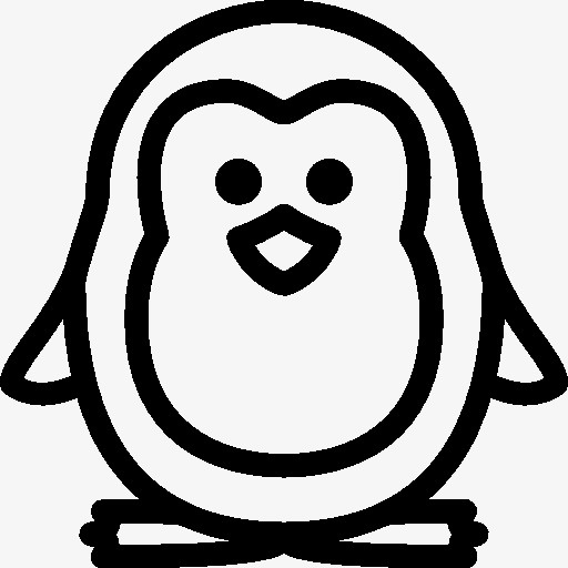 圣诞假期企鹅图标免抠