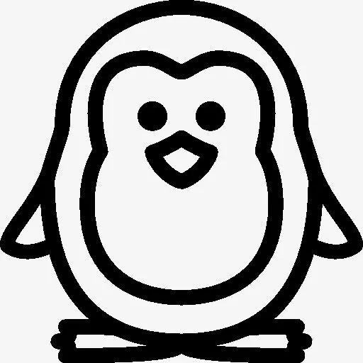 圣诞假期企鹅图标免抠