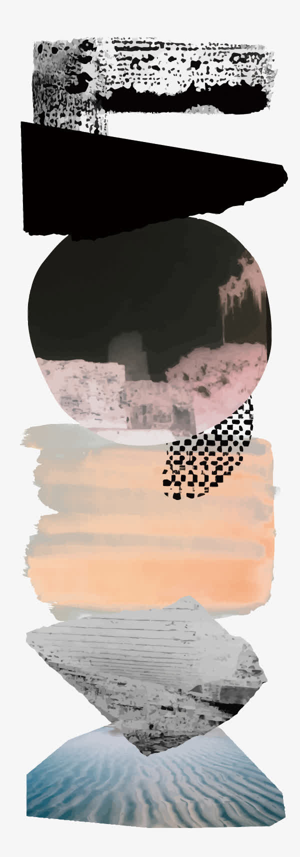 矢量抽象插画免抠