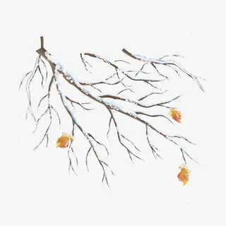 灰色雪景质感元素免抠