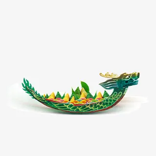 龙舟创意素材免抠