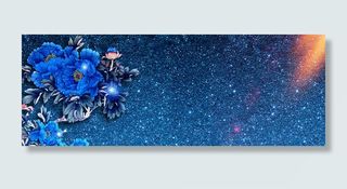 三八妇女节大气简约蓝色banner高清