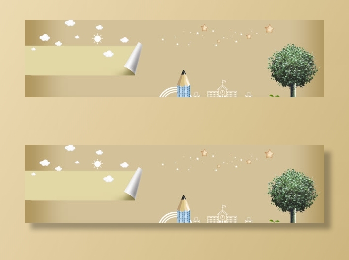 上学背景banner免抠