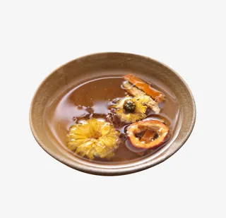 菊花山楂茶免抠