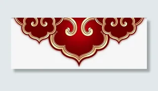 中国花纹装饰1免抠