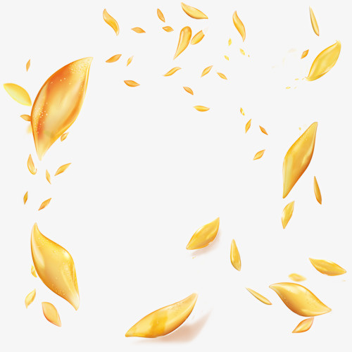 花，飘浮，黄，装饰-1免抠