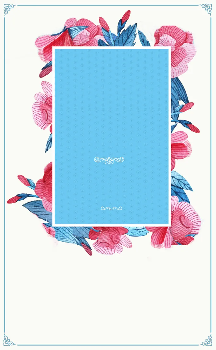 鲜花简约海报背景高清