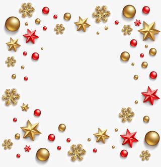 金色简约星星免抠