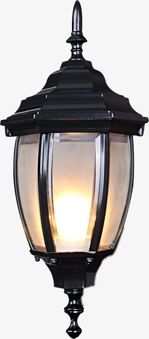 正面的路灯照免抠