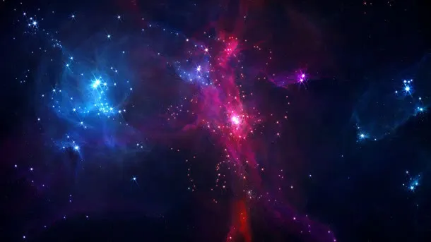 星空绚烂宽屏背景