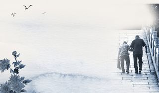 执子之手与子偕老海报PSD背景素材高清